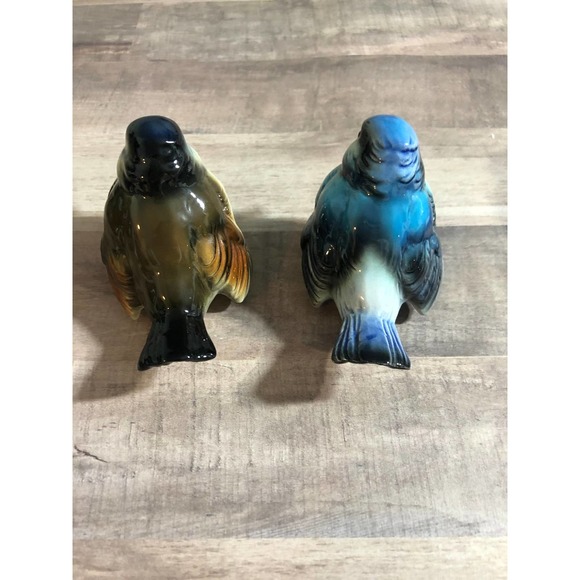 Vintage Blue Bird Figurines Standing Set of 2 Goebel W Germany (ava) - Picture 3 of 4